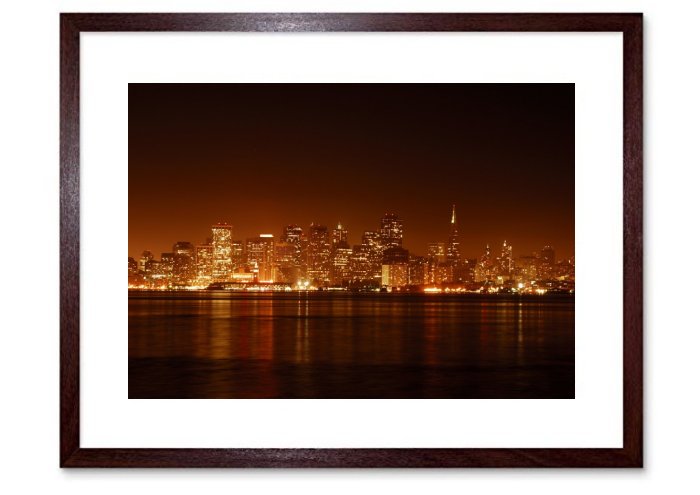 San Francisco Night City At Night Bay